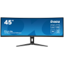 IIYAMA Monitor LED XCB4594DQSN-B1 45’’ Dual QHD VA panel with KVM switch, USB-C 90W dock and RJ45 5120 x 1440 @165Hz 	32:9 450 c