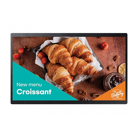 Monitor signage SAMSUNG QB24C, 24", 250nit, 16/7, FHD, 14ms, contrast static 1000:1, mătuire 25%, Tizen 7.0, MagicINFO, stocare 