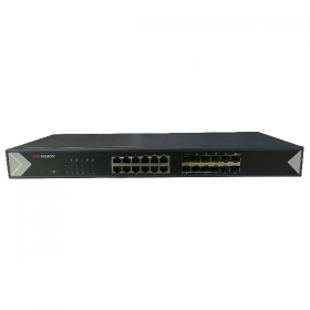 Layer 2 network switch designed for video data transmission 12 x 10/100/1000 Mbps ethernet ports and 12 x 10/100/1000 Mbps SFP p