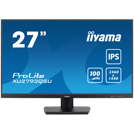 IIYAMA Monitor LED XU2793QSU-B6 27" 2560 x 1440 @100Hz 16:9 250cd 1300:1 1ms HDMI DP 2 x USB 3.2 HDCP height, swivel, tilt, pivo
