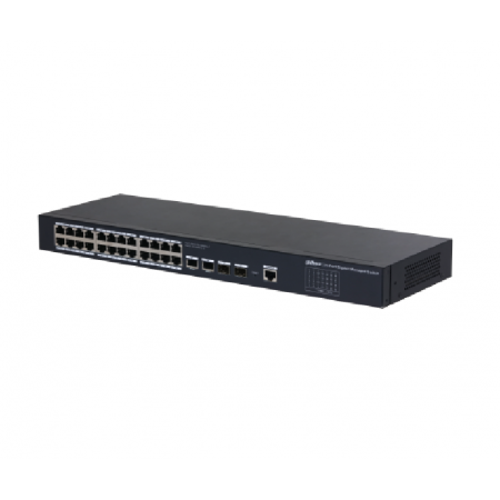 DAHUA 28 PORT MANAGED GB SWITCH SG4028, Interfata:Port 1-26: 26 × RJ45 10/100/1000Mbps, Port 27-28: 2 × SFP 1000Mbps, 1 x Consol