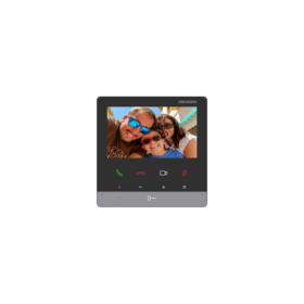 Post interior videointerfon IP Hikvision DS-KH6100-E1, 4.3-inch colorful non-touch screen, rezolutie: 480 × 272, Colorful TFT, 9