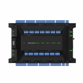 Centrala control acces Hikvision DS-K2704X(P), 10/100/1000 Mbps, interfete: 1x Network, 4x Lock Control, 4x Exit Button, 4x Door