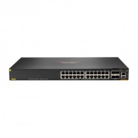 HPE Aruba Networking CX 6300F 24-port 1GbE Class 4 PoE and 4-port SFP56 Switch