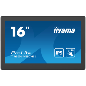 IIYAMA Monitor LED T1624MSC-B1 15.6” Full HD PCAP 10pt touchscreen ...