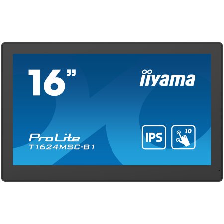 IIYAMA Monitor LED T1624MSC-B1 15.6” Full HD PCAP 10pt touchscreen ...