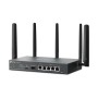 "Omada 4G+ Cat6 AX3000 Gigabit VPN Router PORT: 1× Gigabit SFP WAN/LAN Port, 1× Gigabit RJ45 WAN Port, 4× Gigabit WAN/LAN RJ45 P
