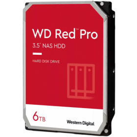 HDD NAS WD Red Pro 6TB CMR, 3.5'', 256MB, 7200 RPM, SATA, TBW: 550