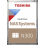 HDD NAS TOSHIBA N300 8TB CMR, 3.5'', 256MB, 7200RPM, SATA, RV Sensor, TBW: 180, RETAIL BOX