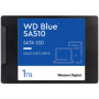 SSD WD Blue SA510 1TB SATA, 2.5", 7mm, Read/Write: 560/520 MBps, IOPS 90K/82K, TBW: 400