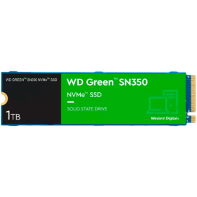 SSD WD Green SN350 1TB M.2 2280 PCIe Gen3 x4 NVMe QLC, Read/Write: 3200/2500 MBps, IOPS 300K/400K, TBW: 100