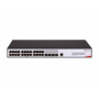 Switch Hikvision DS-3E2528-HI-24T4F: 24 × Gigabit RJ45 port,4 × Gigabit fiber optical port, capacitate: 56 Gbps, alimentare: AC：