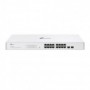 TP-LINK 16-Port Gigabit Smart Switch with 16× Gigabit RJ45 ports and 2× Gigabit SFP slots, Interfata:  16× 10/100/1000 Mbps RJ45