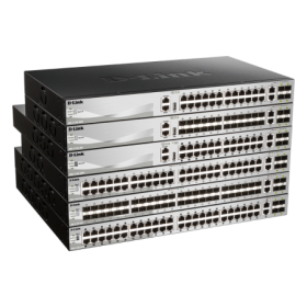 Switch D-Link DGS-3130-54TS/E, 54-Port Gigabit SFP L3 Stackable Managed Switch, 48 x 10/100/1000BASE-T ports, 2 x 10GBASE-T and 