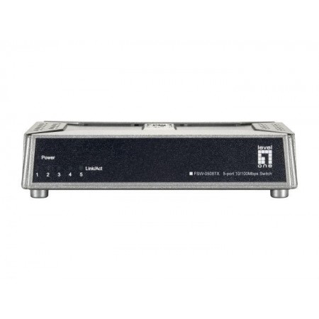 LevelOne FSW-0508TX 5-Port Fast Ethernet Switch, 69 x 30 x 125 mm