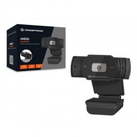 CONCEPTRONIC AMDIS04B 1080P Full HD Webcam with Microphone, 75 x 33 x 110 mm