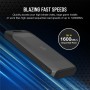 SSD Portabil Corsair EX100U 2TB, viteza de citire 1600MB/s, viteza ...