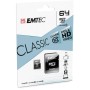 Card de Memorie MicroSDXC Emtec, 64GB, Clasa 10 UHS-I, R/W 20/12 MB/s, include adaptor SD, (pentru telefon)