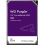 HDD Video Surveillance WD Purple 8TB CMR, 3.5'', 256MB, 5640 RPM, SATA, TBW: 180