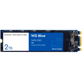 SSD WD Blue SA510 2TB SATA, M.2 2280, Read/Write: 560/520 MBps, IOP...