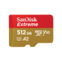 Card de Memorie MicroSDHC SanDisk, 512GB, UHS-I, Class 10, 80MB/s + Adaptor
