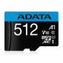Card de Memorie MicroSDXC Adata 512GB citire 100 MB/s, scriere 25 MB/s, clasa de viteza 10