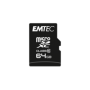 Card de Memorie MicroSDXC Emtec, 64GB, Clasa 10 UHS-I, R/W 20/12 MB/s, include adaptor SD, (pentru telefon)