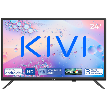 24", Black, HD Ready, Android TV 11, Black, 1366x768, 60 Hz, AV1, S...