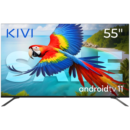 55", UHD, Android TV 11, Black, 60 Hz, AV1, Sound 2x12W, 82 kWh/100...