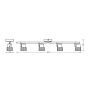 Spot LED cvadruplu ajustabil Ledvance DECOR CORK, 4xGU10, 4x3.4W, 9...