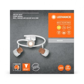 Spot LED triplu ajustabil Ledvance DECOR CORK, 3xGU10, 3x3.4W, 690 ...