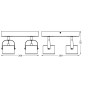 Spot LED cvadruplu ajustabil Ledvance DECOR JUPITER SQUARE, 22W, 20...