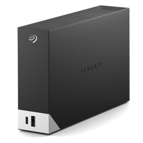 HDD Extern SEAGATE One Touch Hub 10TB, 1x USB 3.2 Type-C, 1x USB 3.0 Type-A, Rescue Data Recovery Services 3 ani, Black