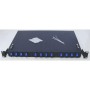 Patch panel optic ODF 19"/1U, echipat frontal cu 12 adaptori simplex SC/PC, 4 suporti intrare cabluri in spate, echipat cu caset