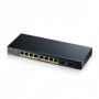 Zyxel Switch GS1100-10HP, unmanage PoE 8x Gigabit, 2x Fiber Uplink, 120 Watt PoE