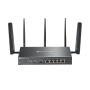 "Omada 4G+ Cat6 AX3000 Gigabit VPN Router PORT: 1× Gigabit SFP WAN/LAN Port, 1× Gigabit RJ45 WAN Port, 4× Gigabit WAN/LAN RJ45 P