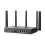 "Omada 4G+ Cat6 AX3000 Gigabit VPN Router PORT: 1× Gigabit SFP WAN/LAN Port, 1× Gigabit RJ45 WAN Port, 4× Gigabit WAN/LAN RJ45 P