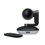 Camera web Logitech PTZ Pro 2, Full HD 1080p 30fps, raza de acțiune IR 8,5 m, câmp de vizualizare: diagonală: 90°, horizontală: 