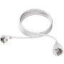 Cordon prelungitor schuko+Priza H05VV-F 3G1.5, 5 m, alb, cu protectie pt copii