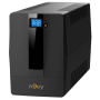 UPS nJoy Horus Plus 2000, 2000VA/1200W, Afisaj LCD cu ecran tactil, 4 Prize Schuko cu Protectie, Repornire Automata, RJ11 protec