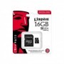 Card de Memorie MicroSDHC Kingston, 16GB, Adaptor SD, Class 10
