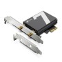 BE9300 Tri-Band Wi-Fi 7 Bluetooth PCI Express Adapter SPEED: 5760 Mbps at 6 GHz + 2880 Mbps at 5 GHz + 688 Mbps at 2.4 GHz SPEC: