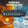 Extralink CERES  PoE Switch  8x 100Mb/s PoE/PoE+ 2x RJ45 Uplink 100Mb/s 96W