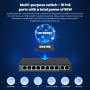 Extralink CERES  PoE Switch  8x 100Mb/s PoE/PoE+ 2x RJ45 Uplink 100Mb/s 96W