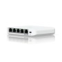 Ubiquiti USW-Flex-2.5G-5, 5 porturi RJ45 1/2.5 GbE, capacitate 25 Gbps, 1 adaptor de alimentare AC, 5V DC, 1A, 1 PoE (PairA 1, 2