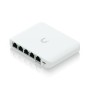 Ubiquiti USW-Flex-2.5G-5, 5 porturi RJ45 1/2.5 GbE, capacitate 25 Gbps, 1 adaptor de alimentare AC, 5V DC, 1A, 1 PoE (PairA 1, 2
