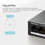 Mercusys Desktop Switch MS106LP 6 porturi 10/100Mbps, Standarde si protocoale  IEEE 802.3x Flow Control, 4 porturi POE, buget PO