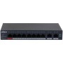 Dahua 10-Port Cloud Managed Desktop Gigabit Switch cu 8-Port PoE, CS4010-8GT-110, Interfata: Port 1-8: 8 × RJ-45 10/100/1000 Mbp