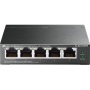 "5-Port Gigabit Easy Smart Switch with 4-Port PoE+ PORT: 4× Gigabit PoE+ Ports, 1× Gigabit Non-PoE Ports SPEC: 802.3af/at, 120 W