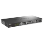 D-Link Switch DSS-200G-28MP,24 x 10/100/1000 Mbps PoE, 4 x Combo 1000 Mbps, Switching Capacity:56 Gbps, Forwarding Rate: 41.67 M